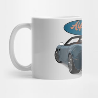 ALFA ROMEO 8C SPIDER Blue Back Mug